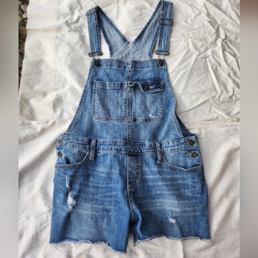 Mossimo Supply Co. Light Blue Denim Overalls